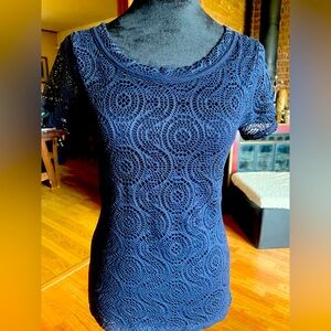 Banana republic crochet look size small top